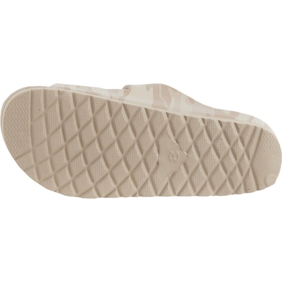 Mia Toulon Womens Sandals Shoes 9 Camo Slip On Arch Support Dual Buckle New - Picture 9 of 10